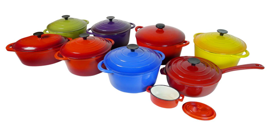 cast iron enamel cookware