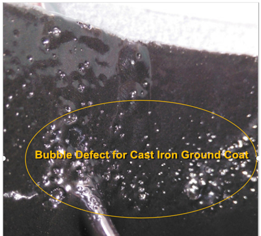 Bubble Defect for Cast Iron Ground Coat