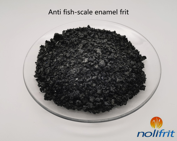 Anti fish-scale enamel frit