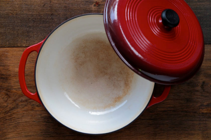 How to Remove Stains from Enamel Cookware