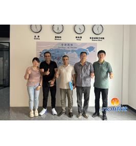 Gas Heater Client Visits nolifrit to Inspect Enamel Frit Products